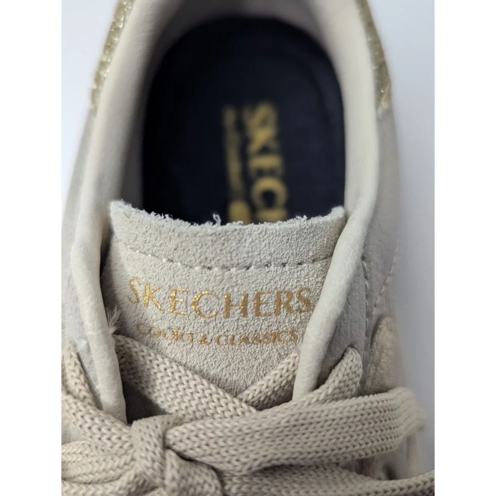NWOT! Skechers Eden LX Court Classic Glimpse Of Glitter Sneaker Women's Size 7